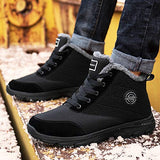 BomKinta - Botas de nieve para mujer, superficie resistente al agua, antideslizante, suela suave, forro de pelo cálido, botines de invierno