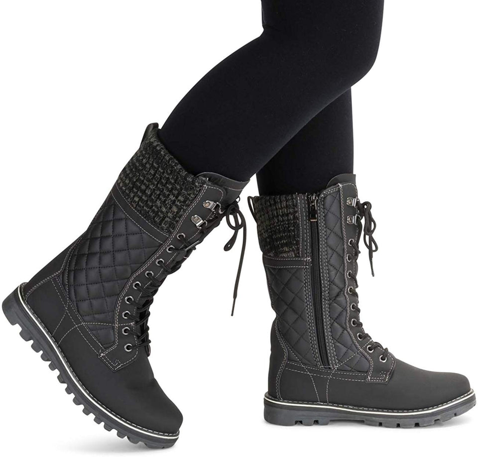 Botas de nieve para mujer, térmicas, impermeables, de caña alta.