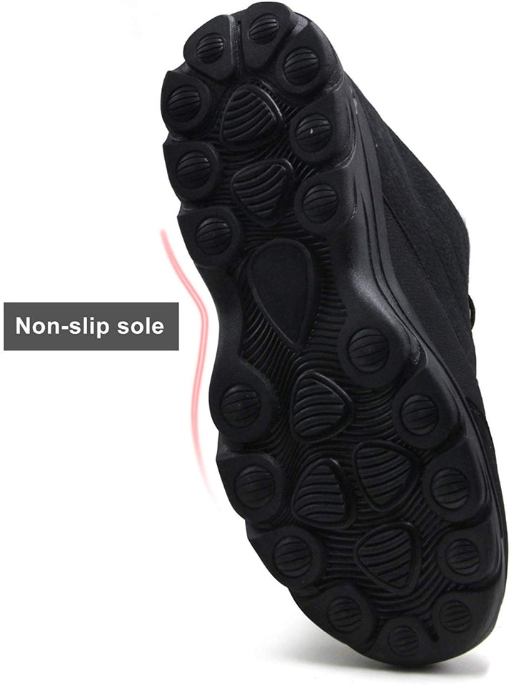 BomKinta - Botas de nieve para mujer, superficie resistente al agua, antideslizante, suela suave, forro de pelo cálido, botines de invierno