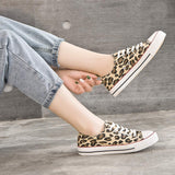 ZGR Zapatilla de lona para mujer, con cordones, color blanco y negro