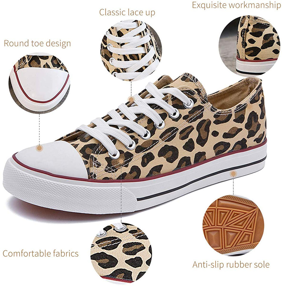 ZGR Zapatilla de lona para mujer, con cordones, color blanco y negro