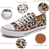 ZGR Zapatilla de lona para mujer, con cordones, color blanco y negro