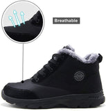 BomKinta - Botas de nieve para mujer, superficie resistente al agua, antideslizante, suela suave, forro de pelo cálido, botines de invierno
