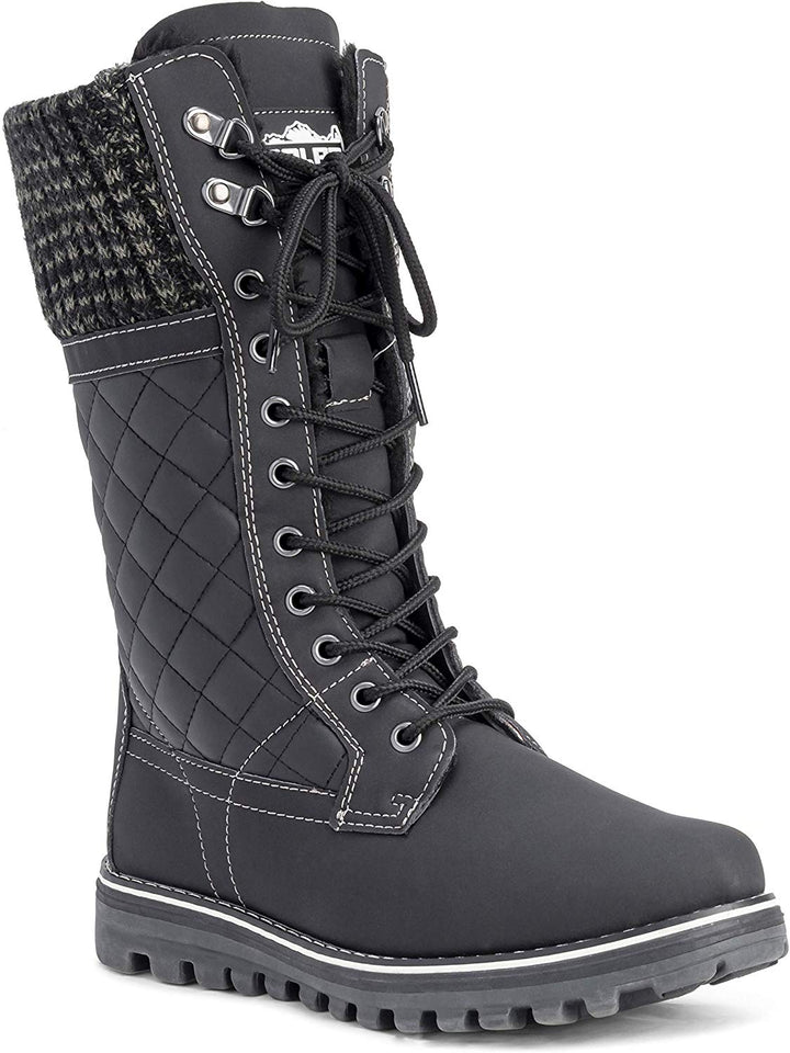 Botas de nieve para mujer, térmicas, impermeables, de caña alta.