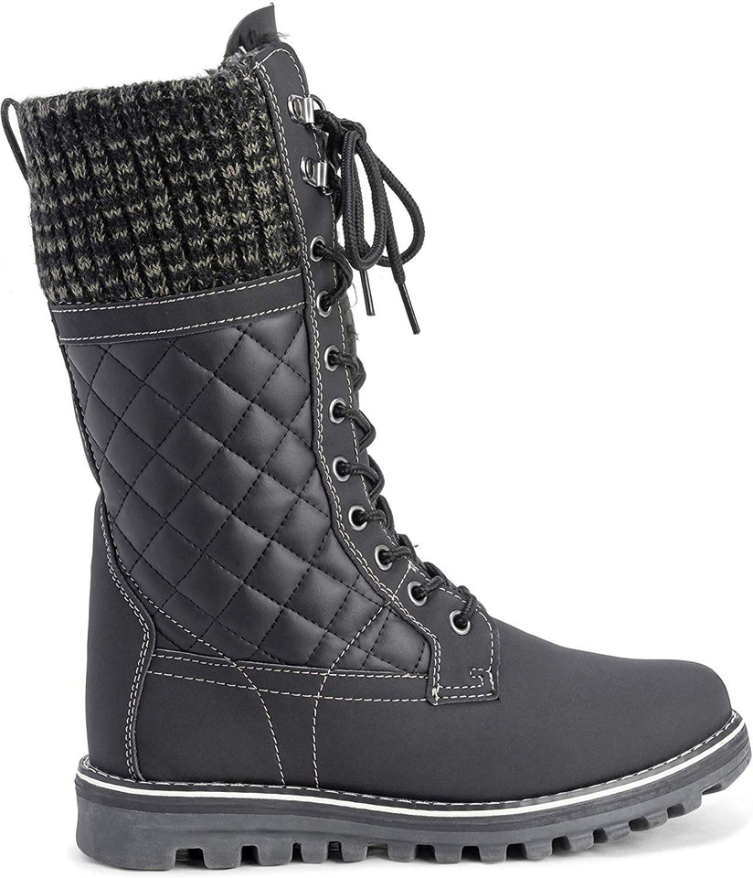 Botas de nieve para mujer, térmicas, impermeables, de caña alta.