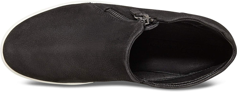 ECCO - Zapatilla para mujer con cremallera de corte bajo, suave 7