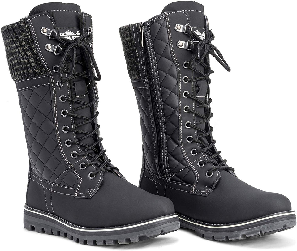 Botas de nieve para mujer, térmicas, impermeables, de caña alta.